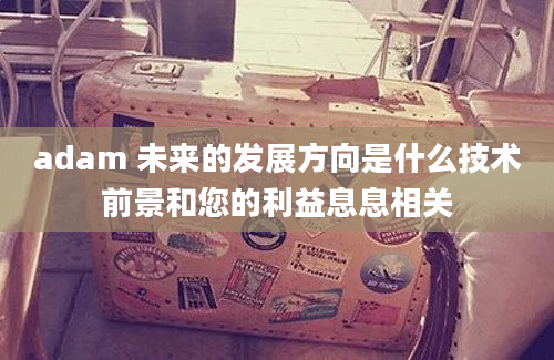 adam 未来的发展方向是什么技术前景和您的利益息息相关