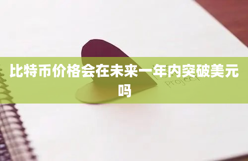 比特币价格会在未来一年内突破美元吗